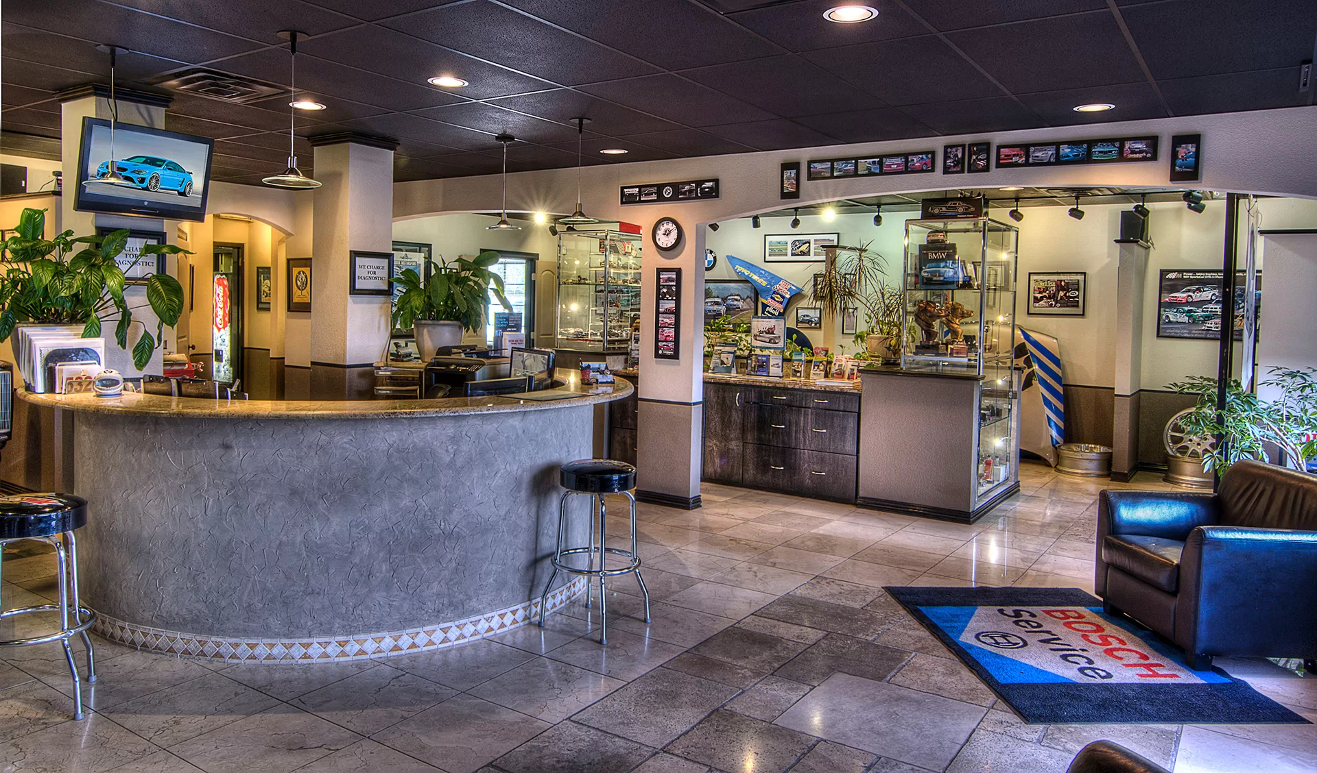 Waiting room reception area